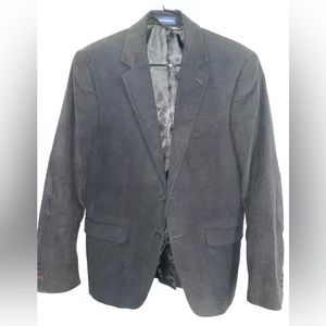 Stafford Men’s Size 42R Black Corduroy Sportcoat / Blazer Elbow Patch 40